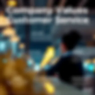 Company Values and Customer Service Insights Insightful infographic on company values and customer service