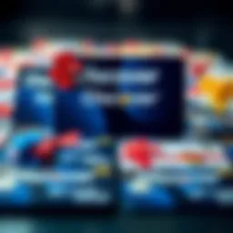 Showcasing various Discover gift card designs