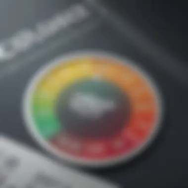 Credit Scores Decline Visualization Visual representation of credit scores decline