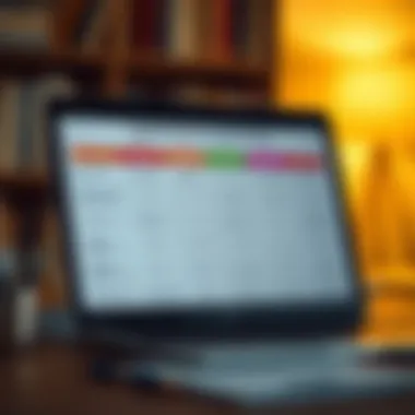 Comparison chart of various free accounting software options