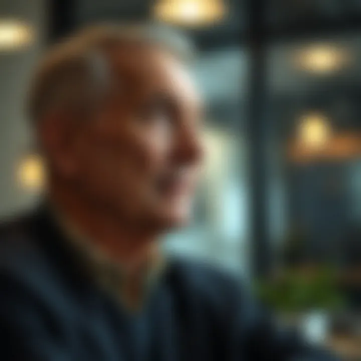 Individual contemplating investment options