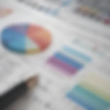 Budget Categories and Financial Charts A close-up of budget categories and financial charts in a planner