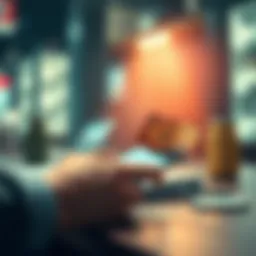 Illustration representing digital finance management