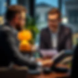 A financial advisor discussing loan options with a client