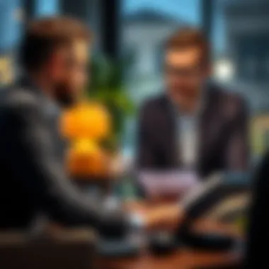 Consulting for Financial Decisions A financial advisor discussing loan options with a client