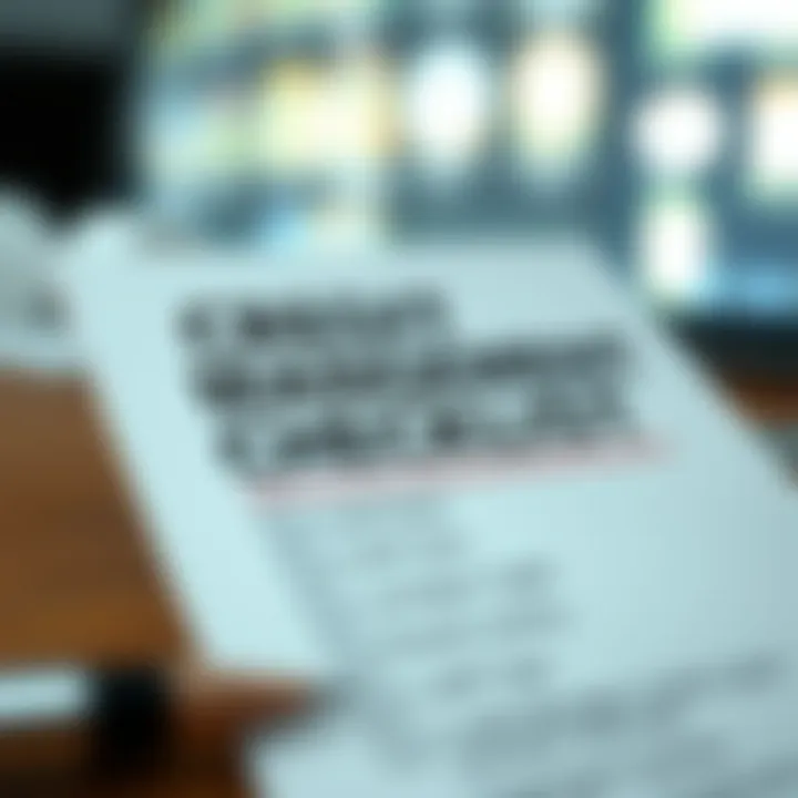 Credit Management Checklist A checklist emphasizing the importance of credit management