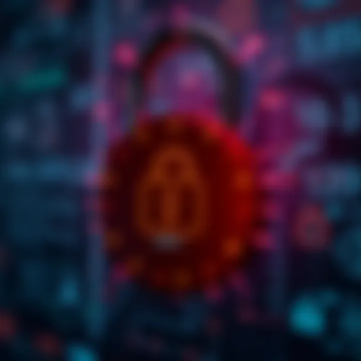 Secured Credit Information A digital lock symbolizing secured credit information