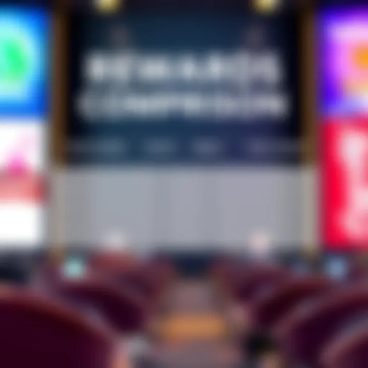 Visual comparison of rewards programs from various credit card brands