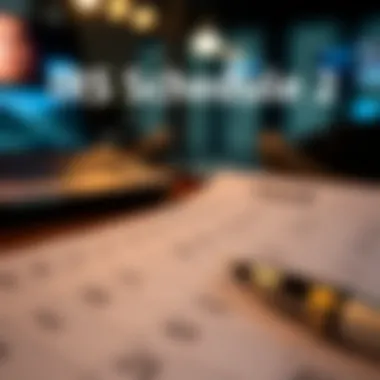 Visual representation of tax scenarios for IRS Schedule 2