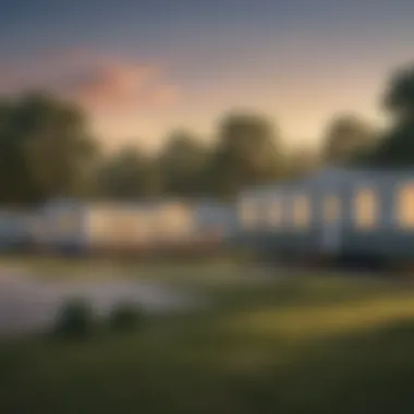 Diverse Styles of Mobile Homes in Mississippi A serene mobile home community in Mississippi showcasing various styles and designs