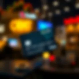 Conceptual visualization of credit scores influencing credit card eligibility