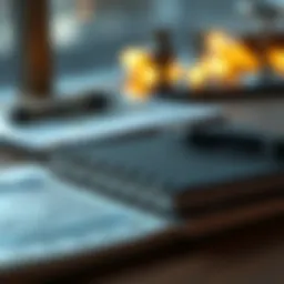 A notebook with financial planning notes