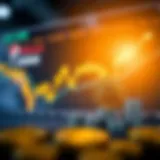 Graph showcasing cryptocurrency market trends