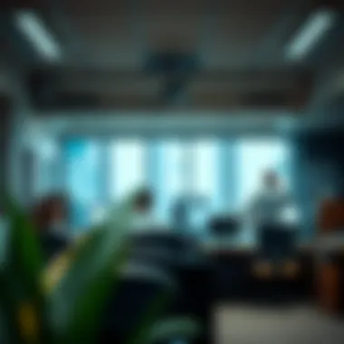 Dynamic Insurance Agency Atmosphere A thriving insurance agency office environment