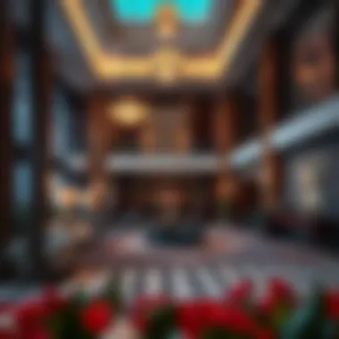 Exceptional Hospitality Experience Charming hotel lobby illustrating hospitality excellence