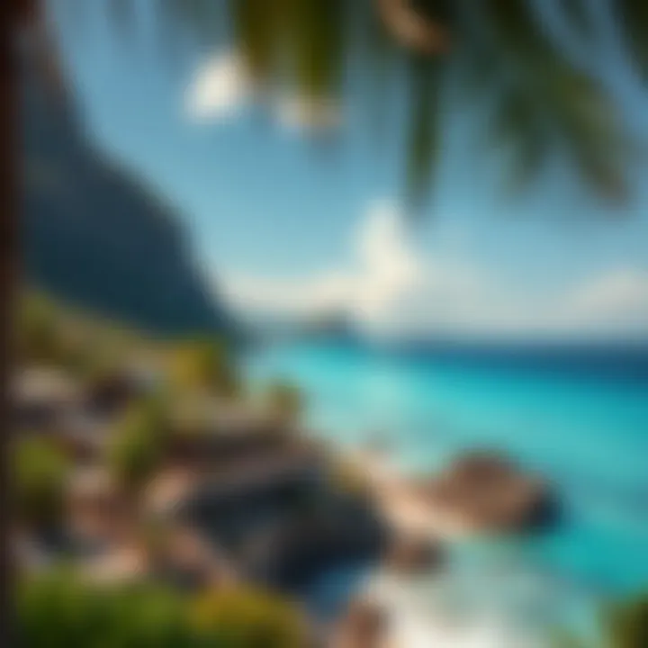 Dream Travel Destination Breathtaking travel destination representing ideal getaway