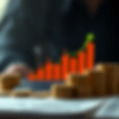 A visual representation of credit scores with positive indicators and financial growth