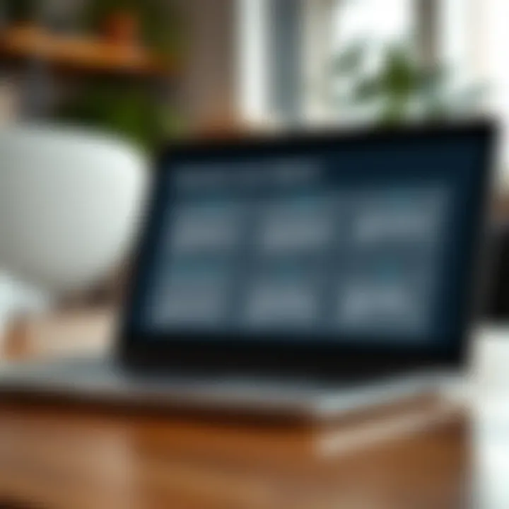 A close-up of a laptop displaying various types of business loan options and details