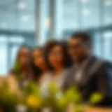 Diversity in Banking Careers A diverse group of professionals discussing career opportunities