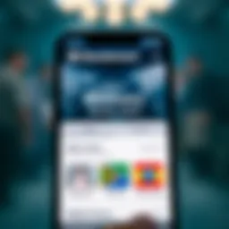 User interface of the Discovery Online Banking App showcasing its features