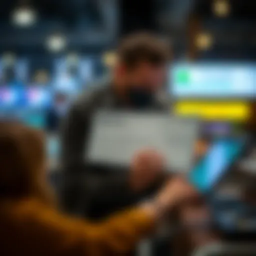Illustration of electronic check functionality