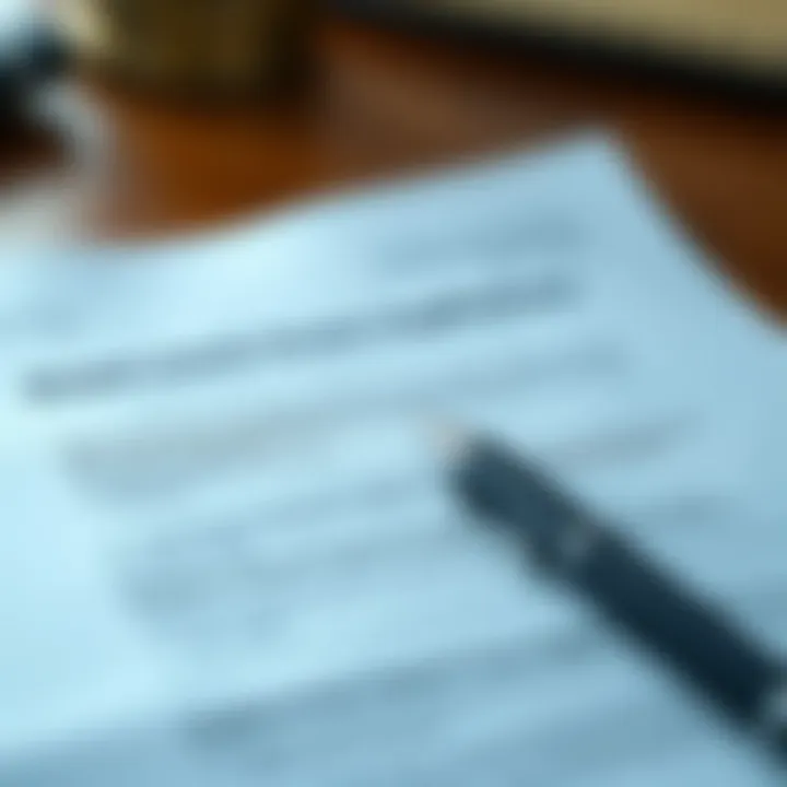Understanding Grant Application Essentials Document with government grant application details and a pen