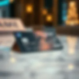 A luxurious credit card resting on a marble surface