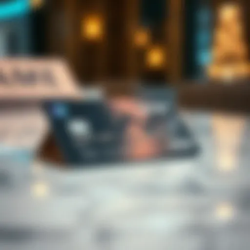 The Allure of Premium Credit Cards A luxurious credit card resting on a marble surface