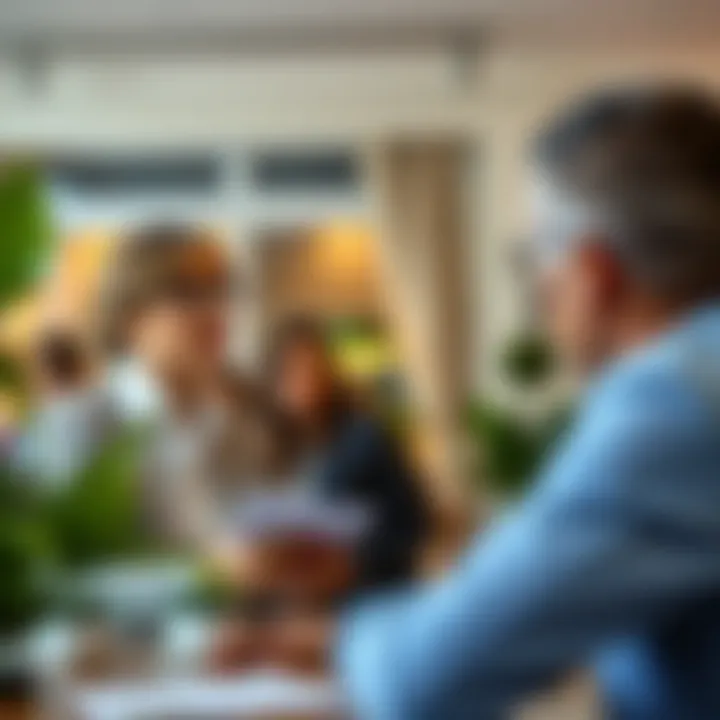 Realtor discussing options with a client