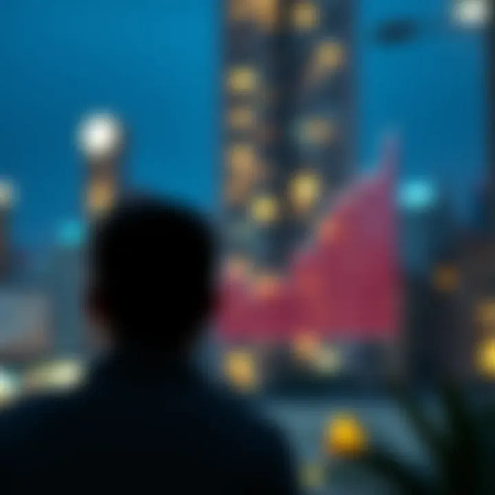 Graph showing local real estate market trends