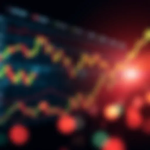 Graph illustrating stock market growth