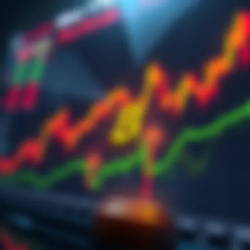 Cryptocurrency trading chart illustrating market trends