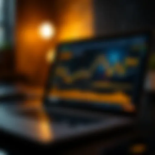 A digital gold trading platform on a laptop screen