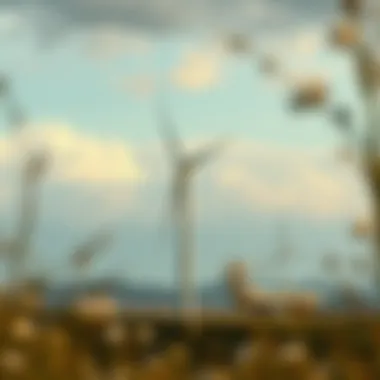 Wind turbines generating clean energy