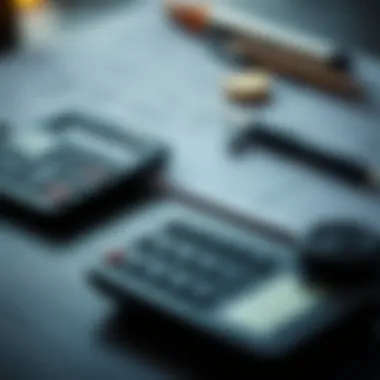 Financial Planning for Teenagers Financial planning concept with a calculator and notes