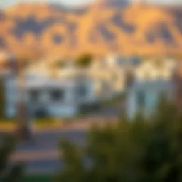 A picturesque mobile home park in Utah showcasing various styles of mobile homes.