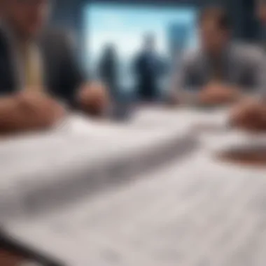Investors Evaluating Title Report Components Investors analyzing title report components for informed decisions.