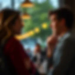 Two friends engaged in a thoughtful conversation