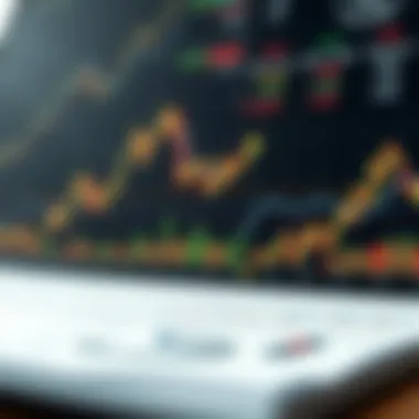 Graphs depicting market trends and stock performance