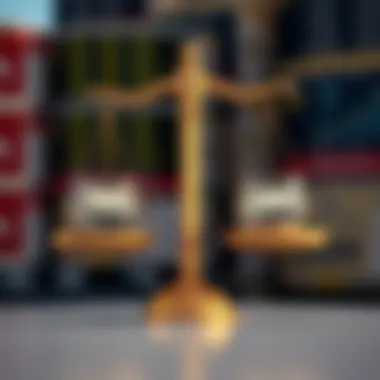 A balanced scale representing pros and cons of stock advice sources