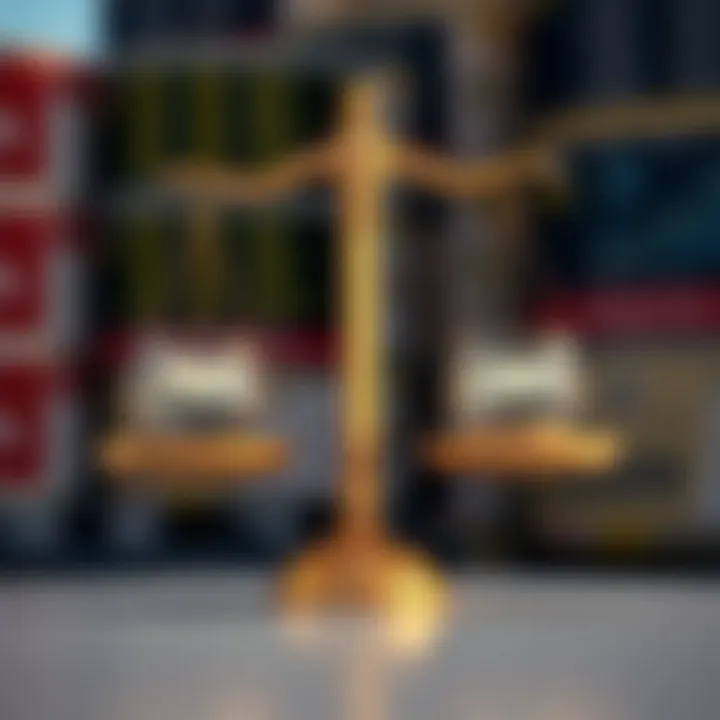 A balanced scale representing pros and cons of stock advice sources