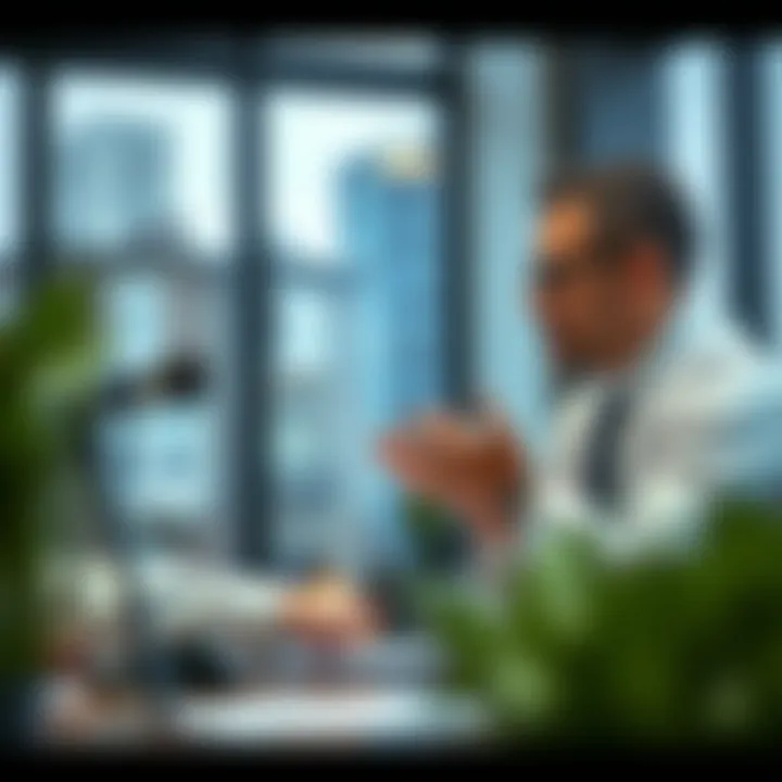 Consultation with a Real Estate Agent A real estate agent discussing options with buyers