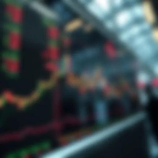 Conceptual illustration of fractional shares in a stock market