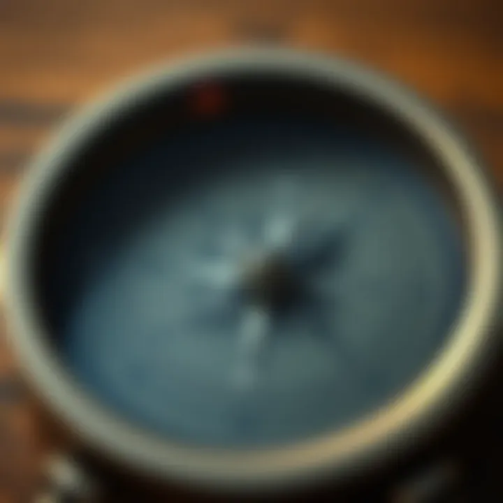 Navigating Refinancing Options Illustration of a compass highlighting various refinancing options