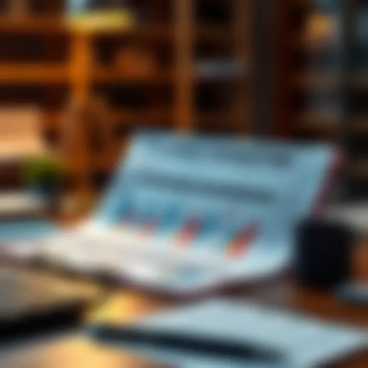 Strategic marketing plan on a desk