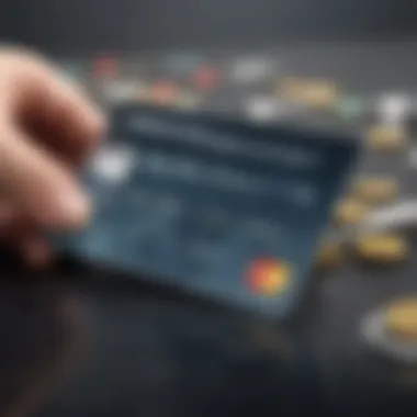 Credit Card Debt Management Concept Conceptual representation of credit card debt management
