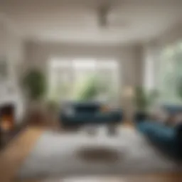 A beautifully staged living room showcasing appealing decor for potential buyers.