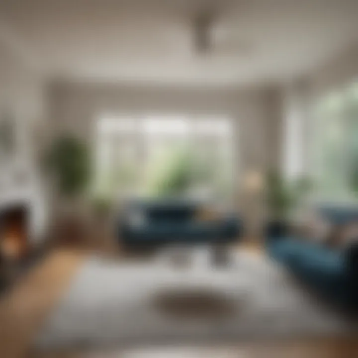 A beautifully staged living room showcasing appealing decor for potential buyers.