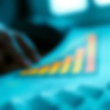 Visual representation of credit score changes after settling debts