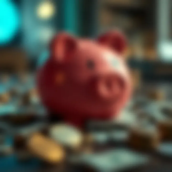 A broken piggy bank symbolizing the victims of scams